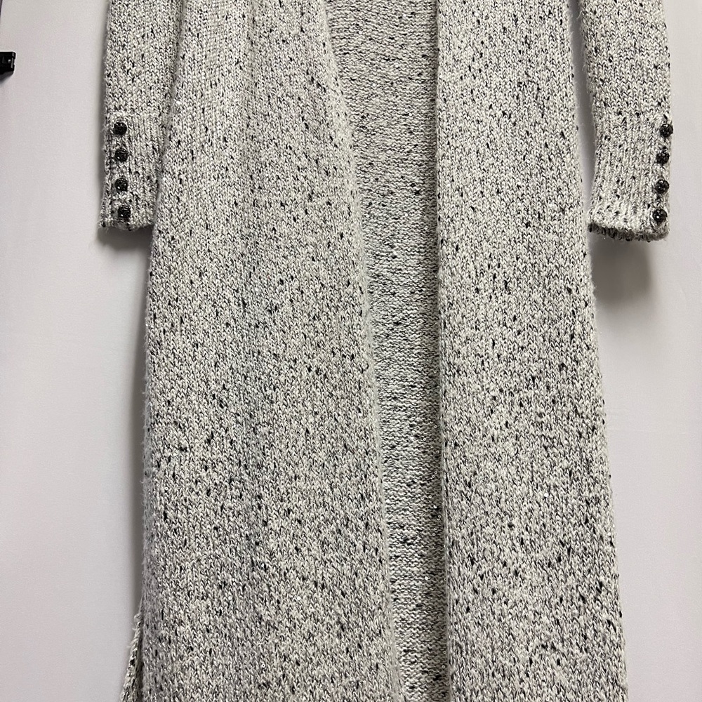 Whbm Button Cuff Sequin Duster S - image 4